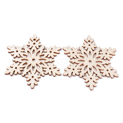 Undyed Natural Wooden Big Pendants WOOD-R271-M-1