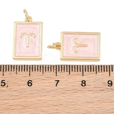 Brass Enamel Pendants KK-CBA62C2-01E-1