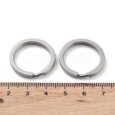 Non-Tarnish 304 Stainless Steel Split Key Rings X-STAS-Q314-01A-P-1