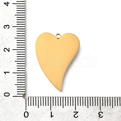 304 Stainless Steel Heart Charms STAS-Q348-11B-G-1