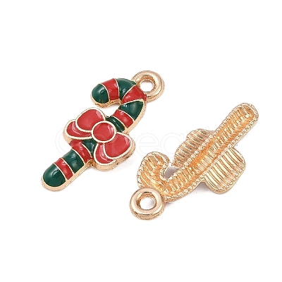 Christmas Alloy Enamel Pendants FIND-I067-02KCG-14B-1