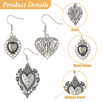 2Bags Alloy Dangle Earrings EJEW-HS0001-26-1