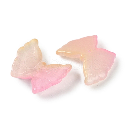 Spray Painted Glass Beads GLAA-Z007-02C-1
