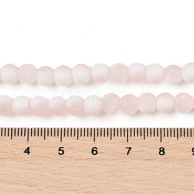 Frosted Crackle Glass Beads X1-GLAA-U001-8mm-M12-1