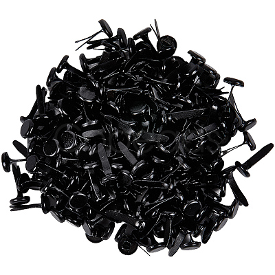 300Pcs Flat Round Iron Brads IFIN-CP0001-08-1