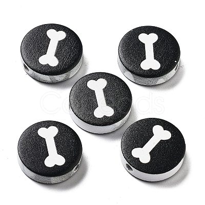 Dog Theme Wood Beads WOOD-M011-04A-02-1