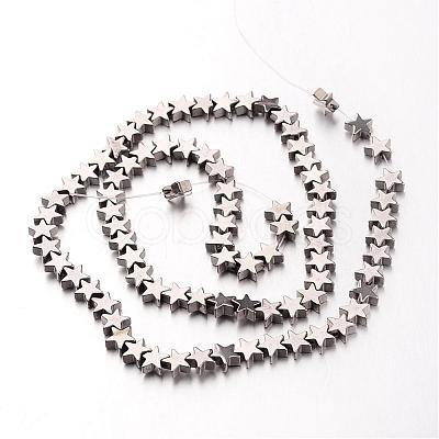 Electroplate Non-magnetic Synthetic Hematite Bead Strands G-F300-24B-01-1