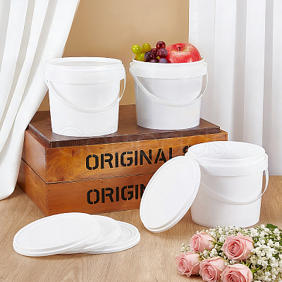12Pcs Plastic Storage Bucket AJEW-TW0001-22C-1
