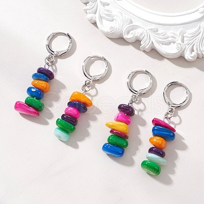Brass Hoop Earrings EJEW-JE06970-01-1