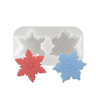 Christmas Theme DIY Snowflake Shape Silicone Candle Molds LS-SIMO-P010-B02-1