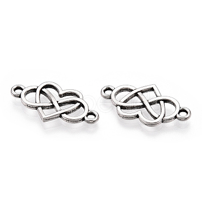 Tibetan Style Alloy Connector Charms TIBE-YWC0001-01AS-1