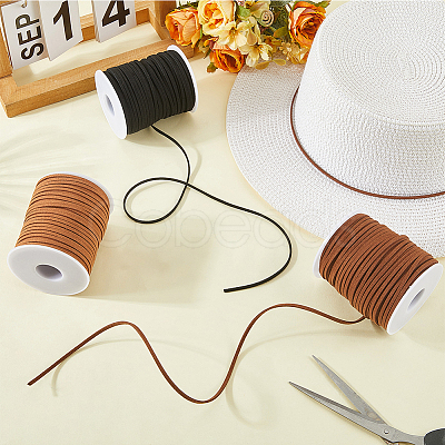 3 Rolls 3 Colors Flat Faux Suede Cord OCOR-CL0001-07-1