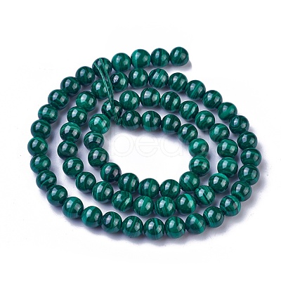 Natural Malachite Beads Strands G-G779-04B-1