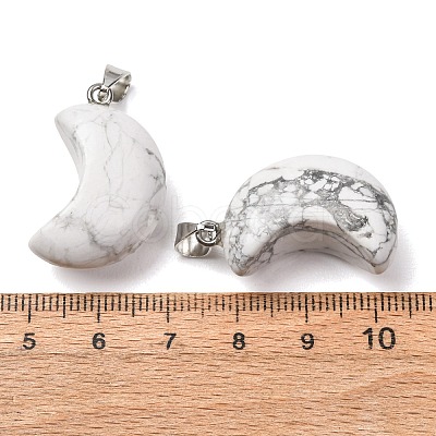 Natural Howlite Pendants G-F820-02J-01-1
