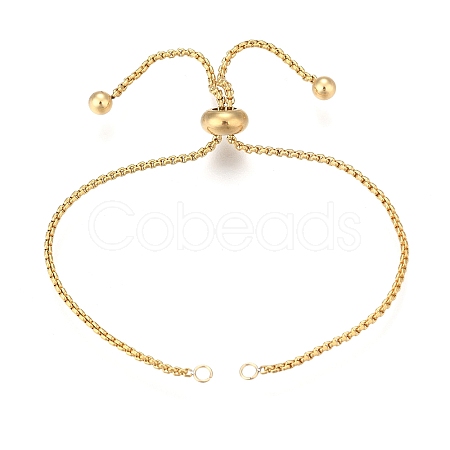 Adjustable 304 Stainless Steel Bracelet Making X-STAS-G169-01G-A-1