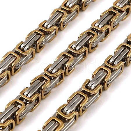 304 Stainless Steel Byzantine Chains SA-E001-20GP-A-1