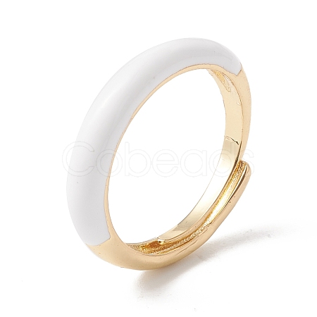 Enamel Adjustable Ring RJEW-F124-08E-G-1