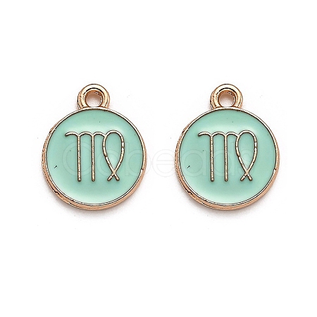 Alloy Enamel Pendants ENAM-S124-01A-15B-1