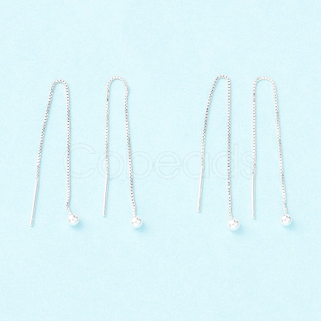 925 Sterling Silver Ear Thread STER-P047-09S-1