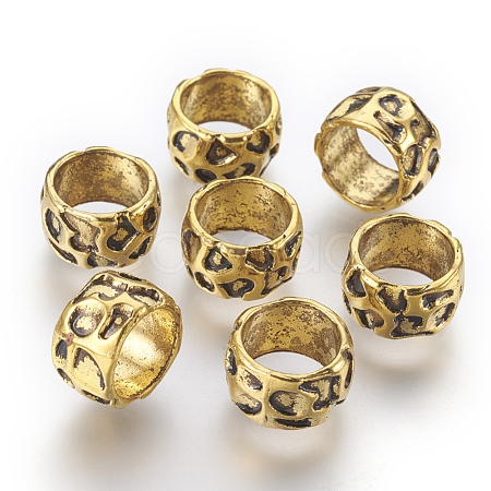 Rondelle Tibetan Style Alloy Beads X-GLF10982Y-NF-1