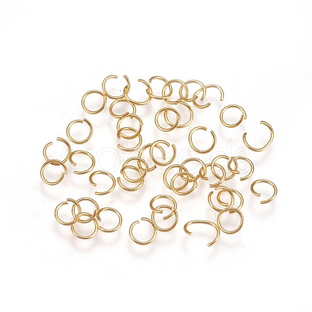 304 Stainless Steel Open Jump Rings STAS-P206-01G-B-1