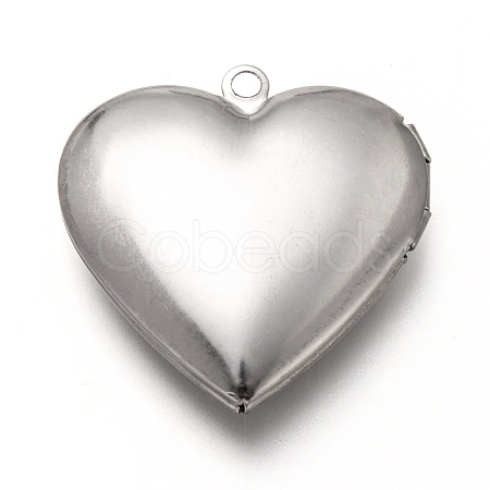 Tarnish Resistant 316 Stainless Steel Locket Pendants X-STAS-P268-07P-1