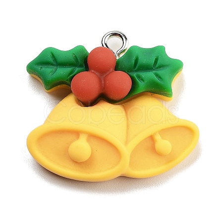 Christmas Theme Opaque Resin Pendants RESI-F054-B05-1