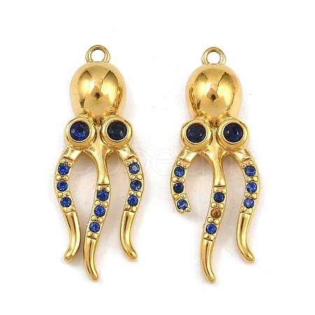 304 Stainless Steel Rhinestone Pendants LS-STAS-H242-05G-01-1