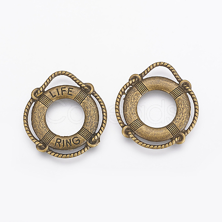 Tibetan Style Alloy Pendants TIBEP-0803-AB-LF-1