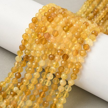 Natural Yellow Opal Beads Strands LS-G-D306-A05-4mm-1