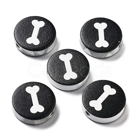 Dog Theme Wood Beads WOOD-M011-04A-02-1