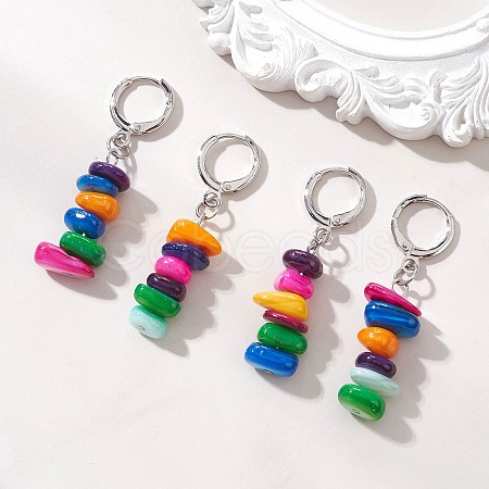 Brass Hoop Earrings EJEW-JE06970-01-1