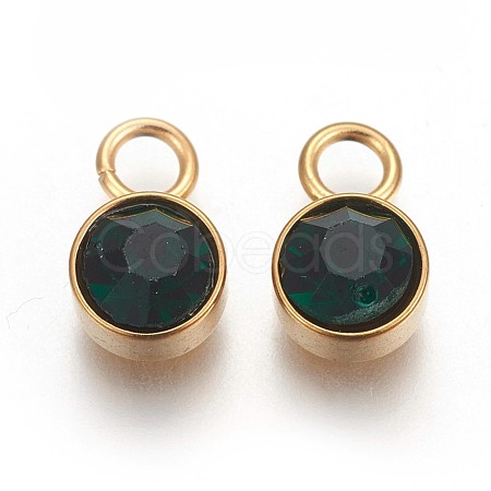 Glass Rhinestone Charms X-STAS-F189-B03-1