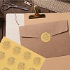 34 Sheets Self Adhesive Gold Foil Embossed Stickers DIY-WH0509-084-6
