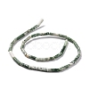 Natural Green Spot Jasper Beads Strands G-D464-14-3