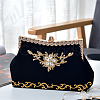 3.8M Ethnic Style Iron on/Sew on Embroidery Flower Polyester Lace Trim Ribbon OCOR-WH0070-121A-5
