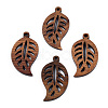 Natural Walnut Wood Pendants WOOD-T023-16-3