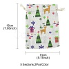 10Pcs 5 Styles Printed Polycotton(Polyester Cotton) Packing Pouches Drawstring Bags ABAG-YW0001-04-4