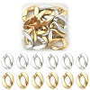 20Pcs 2 Colors Opaque Spray Painted Acrylic Linking Rings OACR-YW0001-52-1