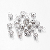 Platinum Brass Setting with Middle East Rhinestone Pendants RB-6.5x4x3.5-01N-1
