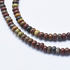 Natural Polychrome Jasper/Picasso Stone/Picasso Jasper Beads Strands X-G-E444-45-4mm-2