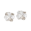 Brass Enamel Stud Earring Findings KK-CBA58F9-01P-04-1
