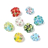 8Pcs 8 Colors Handmade Bumpy Lampwork Beads LAMP-YW0004-17-1