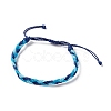 3Pcs 3 Style Plastic Braided Bead Bracelets Set BJEW-B065-08C-4