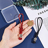 2Pcs 2 Colors Handmade Nylon Parachute Cord Pendant Decorations for Men KEYC-HY0001-32B-3