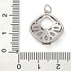 Brass Micro Pave Cubic Zirconia Pendants KK-P308-69P-3