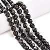 Natural Fluorescent Syenite Rock(Glow under UV Light) Beads Strands G-T141-02A-2