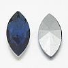 Pointed Back Glass Rhinestone Cabochons RGLA-T083-6x12mm-13-2