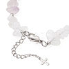 Natural Mixed Gemstone Chip Beaded Bracelest BJEW-JB12976-02-4