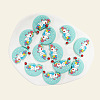 Moon with Unicorn Food Grade Eco-Friendly Silicone Focal Beads LS-SIL-SZC0008-05E-1